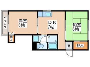 ビューラー一橋Ａ棟の物件間取画像